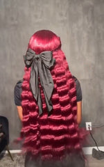 13x6 Burgundy 210%